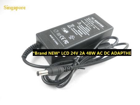 *Brand NEW*24V 2A 48W AC DC ADAPTHE LCD WT-24 POWER Supply